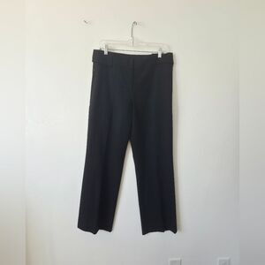 AKRIS Bergdorf Goodman Black Wool Dress Pants Women Size 12 Retro Minimalist
